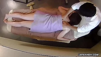Japanese lady, Aya Kisaki liked the massage, uncensored